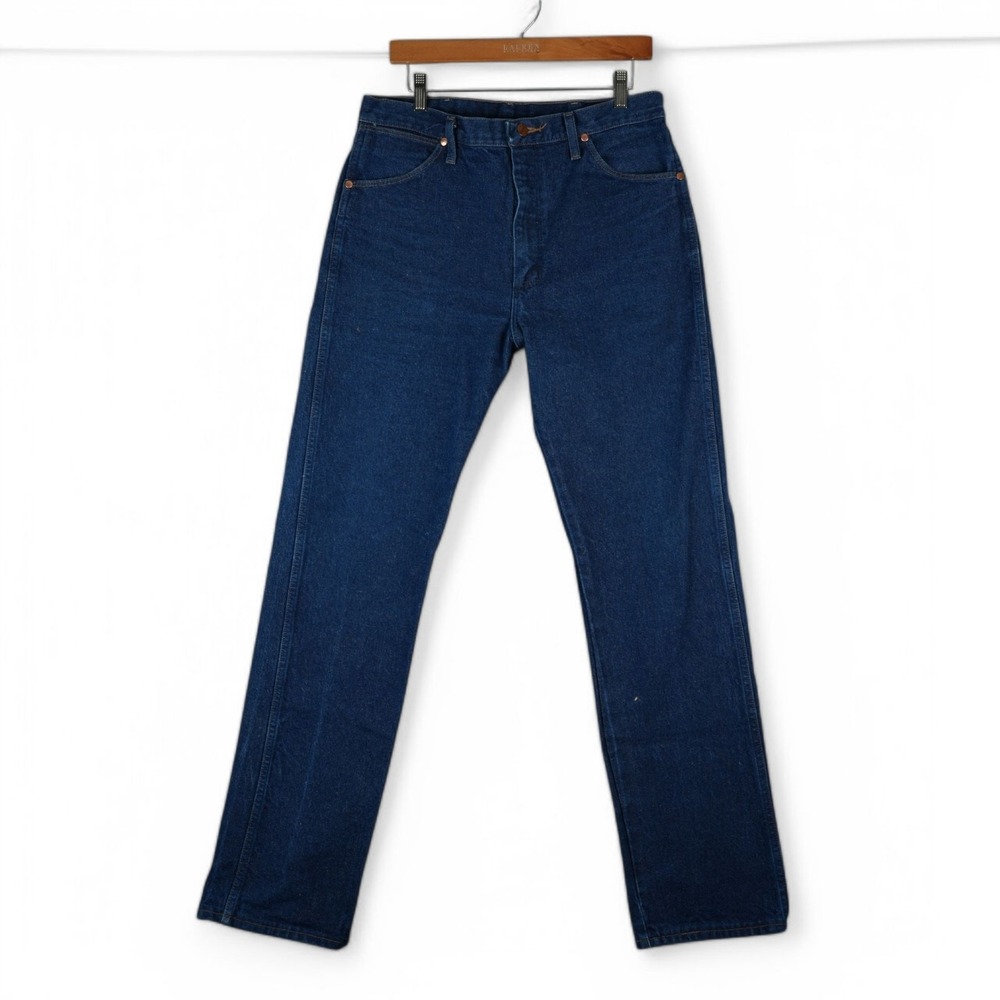 Wrangler Jeans Mens‎ 32x33.5 Blue Cowboy Cut Original Fit 13MWZ Rodeo Western